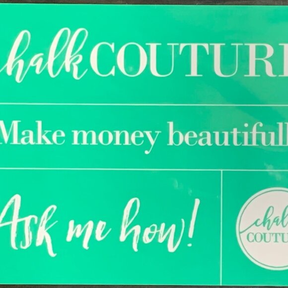 NIP Chalk Couture Business Builder Ask Me How Transfer - Picture 1 of 1